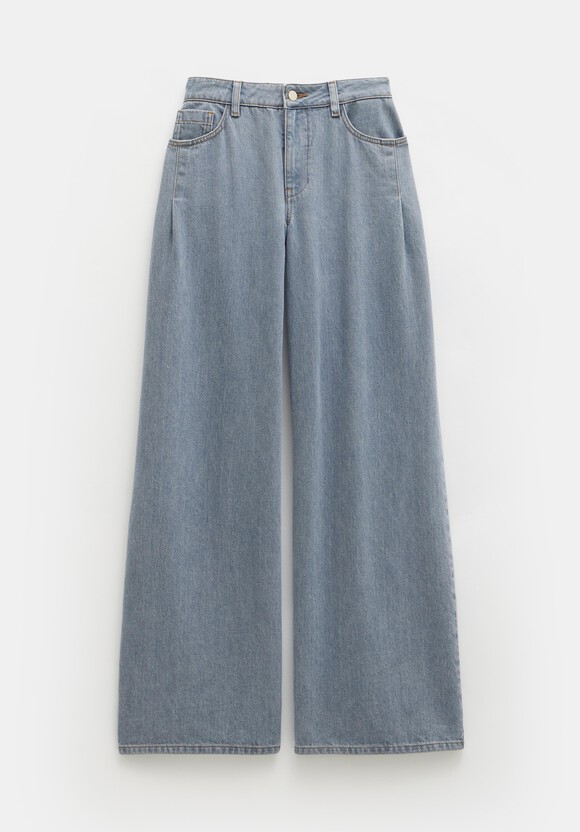 Nova Pintuck Wide Leg Jeans