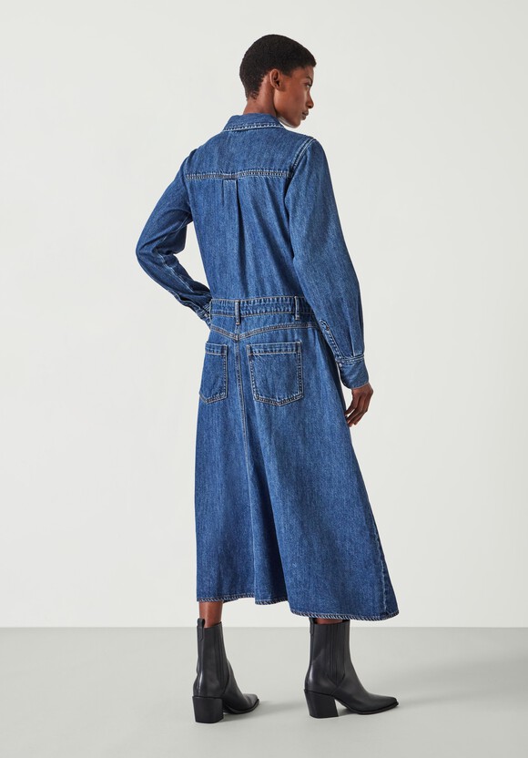 Bella Midi Denim Dress