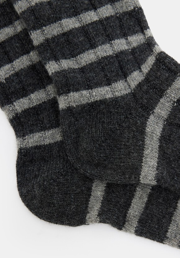 Wool Blend Stripe Socks