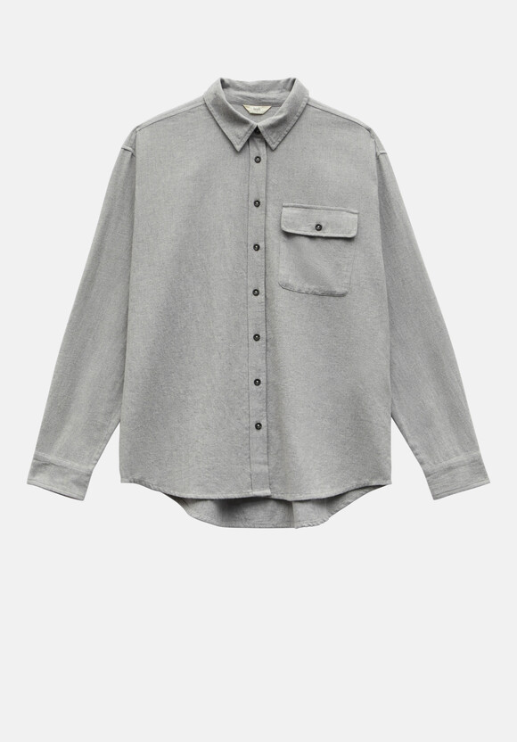 Sariyah Tailored Shirt | Grey Marl | hush