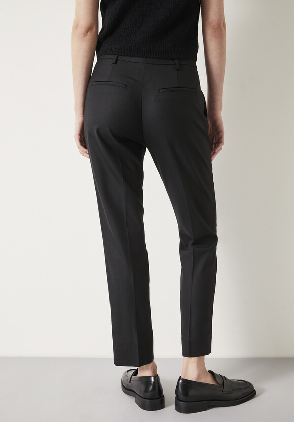 Amanda Cropped Suit Wool Blend Trousers