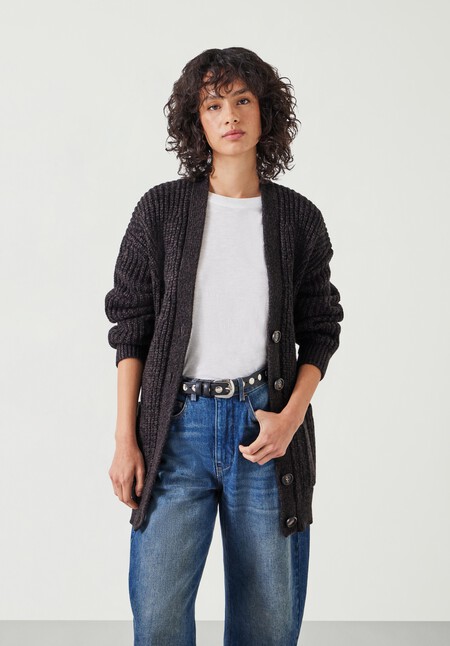 Peggy Oversized Wool Blend Cardigan