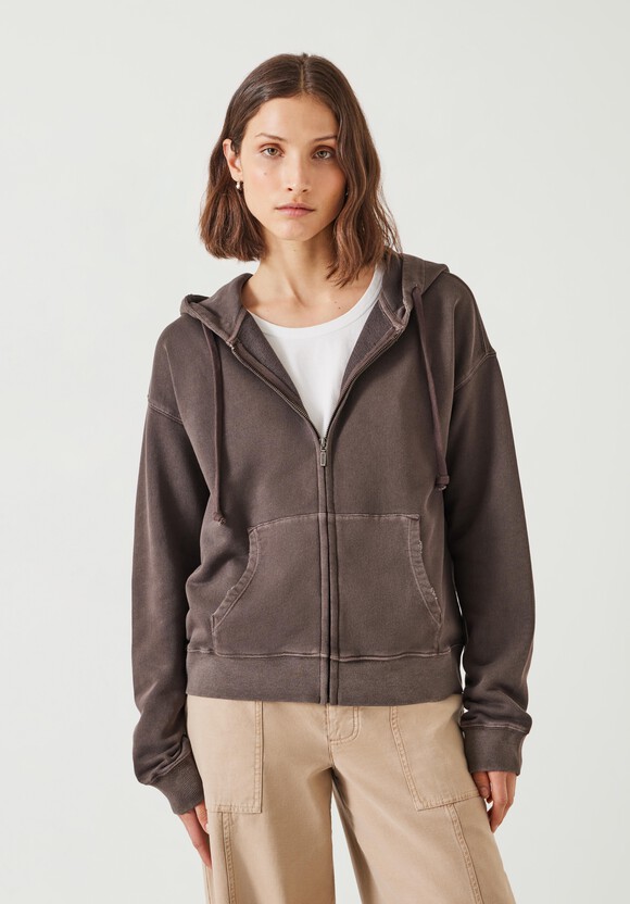 Dorian Cotton Zip Front Hoodie