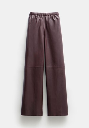 Agatha Leather Pull On Trousers