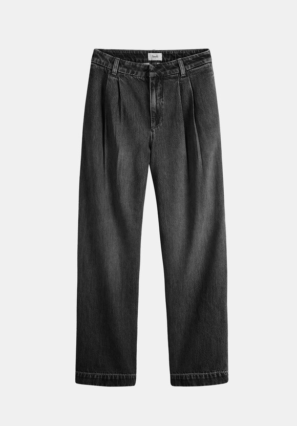 Lya Pleated Wide Leg Jeans