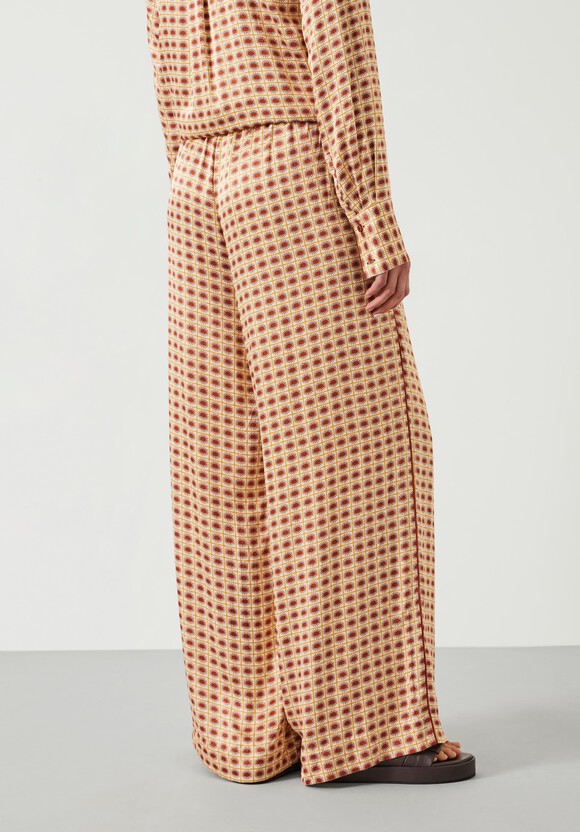 Rita Printed Wide Leg Trousers