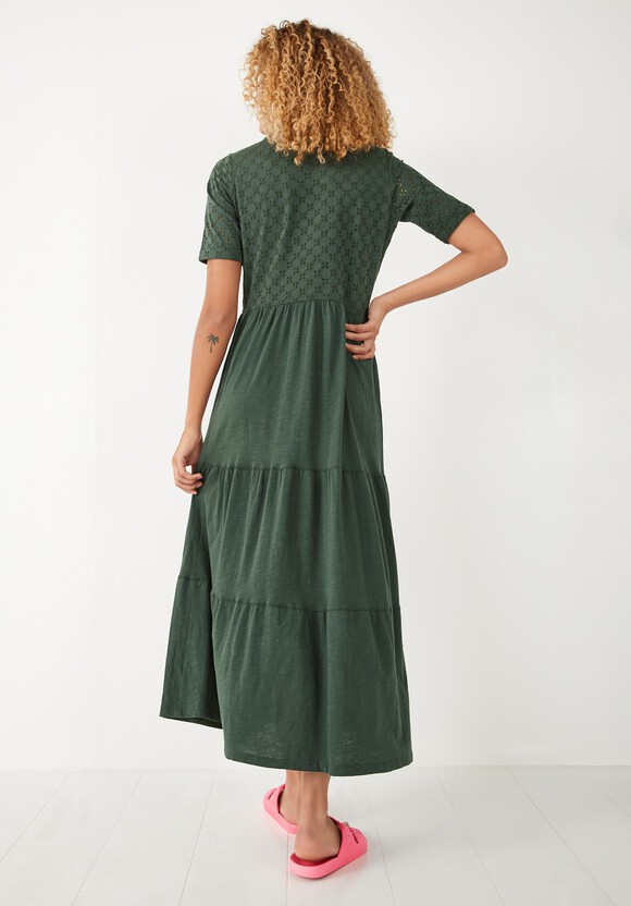 Thalia Broderie Midi Dress