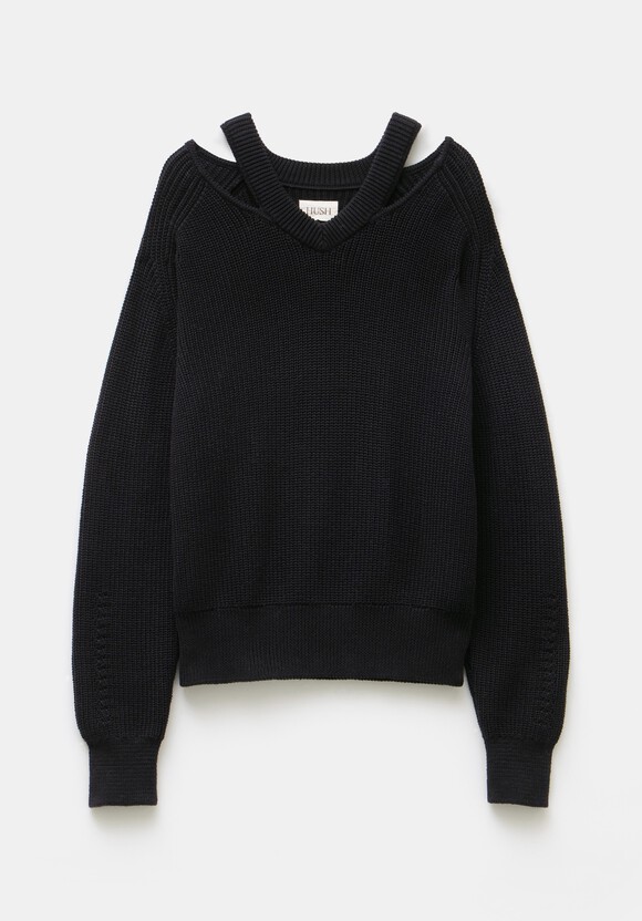 Kady Cotton Neck Detail Jumper