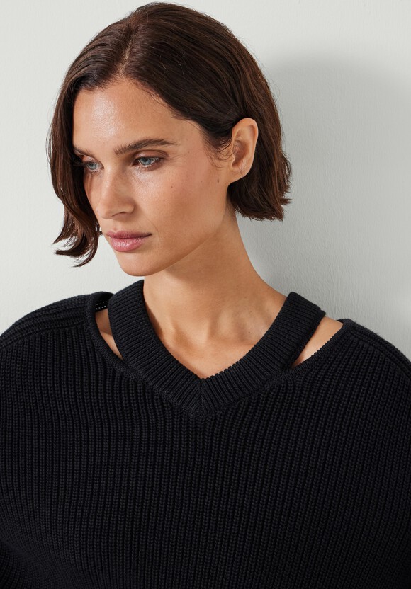 Kady Cotton Neck Detail Jumper