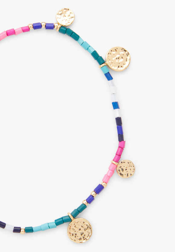 Wini Beaded Disc Bracelet