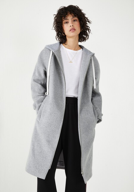 Avia Hoodie Wool Coat