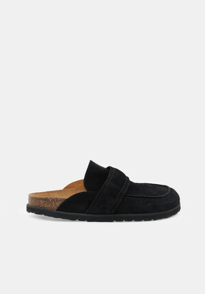 Pia Padded Suede Mules