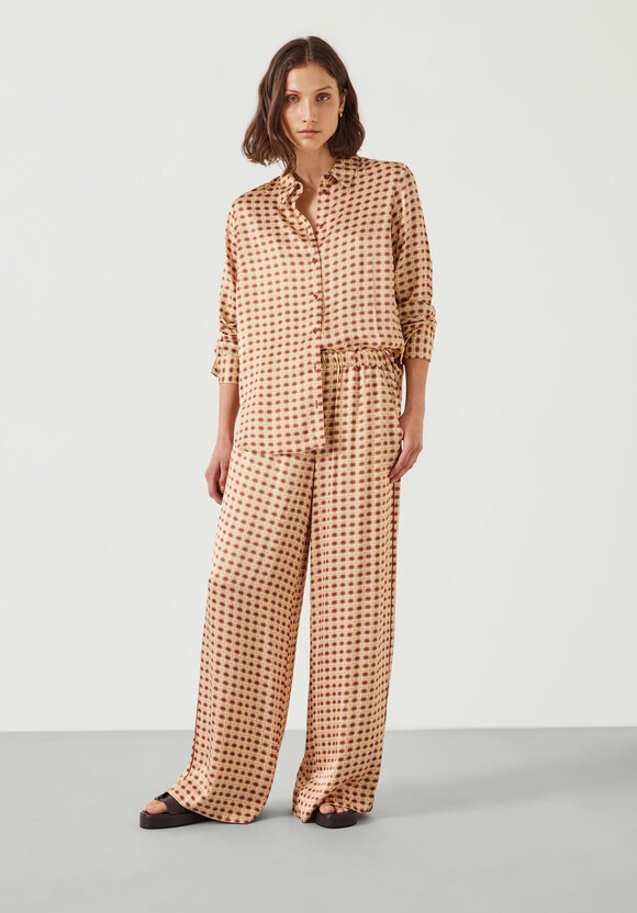 Rita Printed Wide Leg Trousers