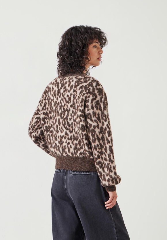 Susie Brushed Animal Bomber Jacket