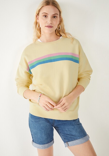 Aurora Stripe Relaxed Sweatshirt