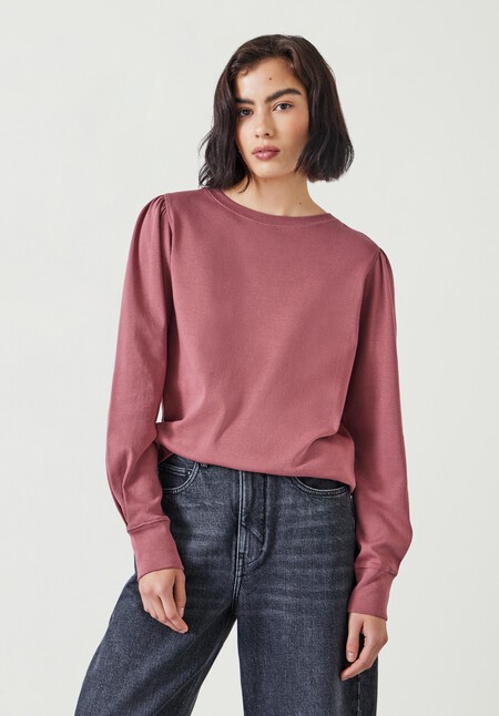 Emily Puff Sleeve Jersey Top