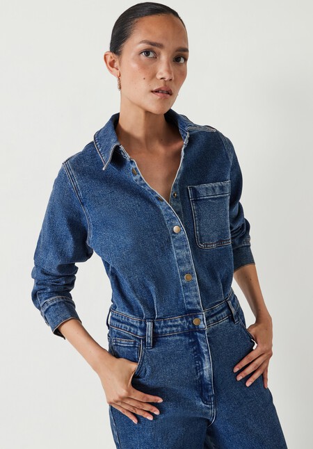 Agnes Denim Jumpsuit