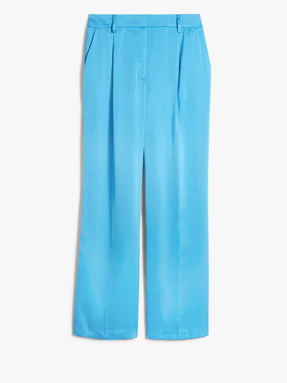 Hayley Satin Trousers | Bright Blue | hush