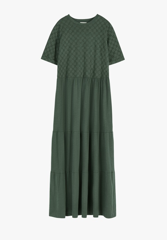 Thalia Broderie Midi Dress