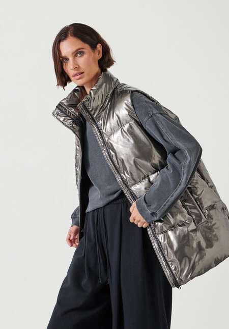 Alice Metallic Puffer Gilet