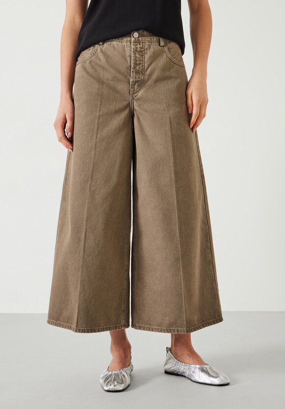 Ella Wide Leg Cropped Jeans