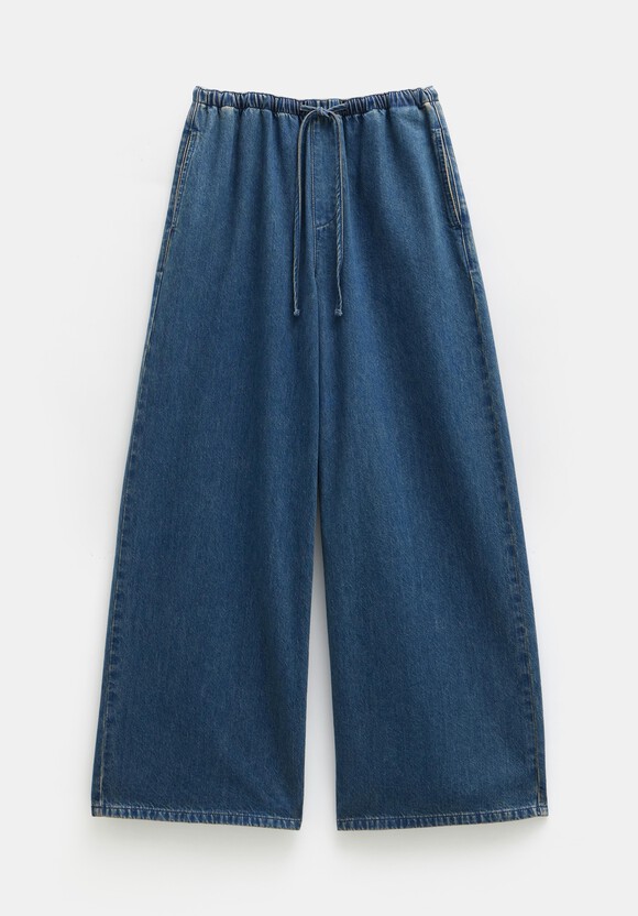 Clio Wide Leg Tie Waist Jeans