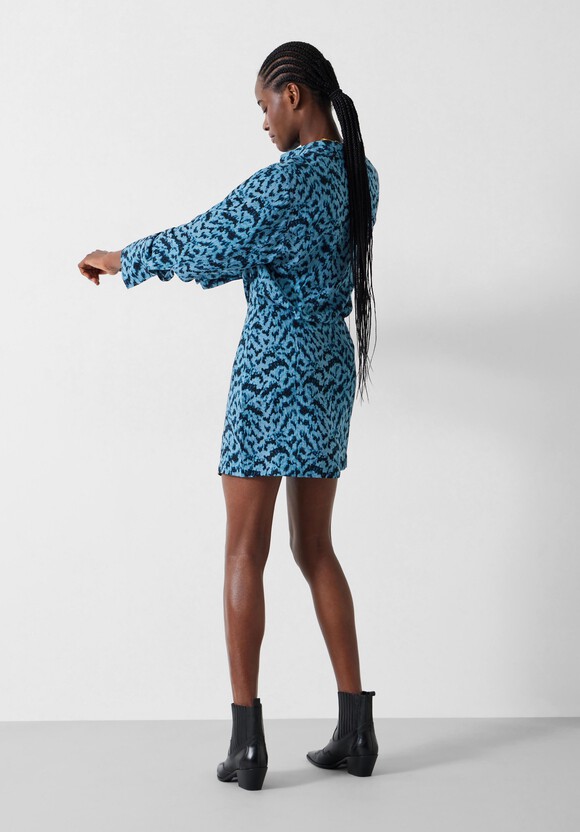 Maia Printed Mini Utility Dress