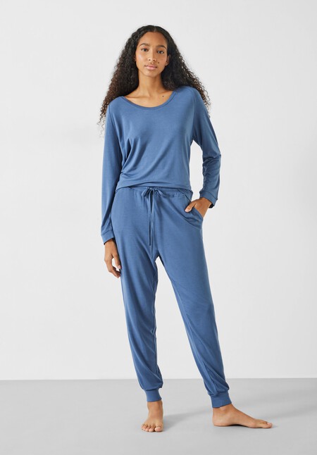 Ayla Scoop Neck Jersey Pyjamas
