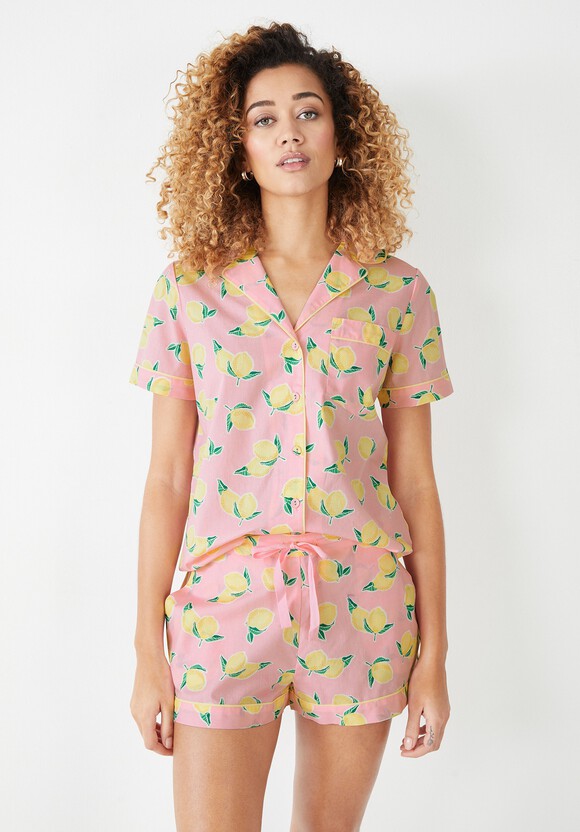 Isla Printed Cotton Pyjama Set