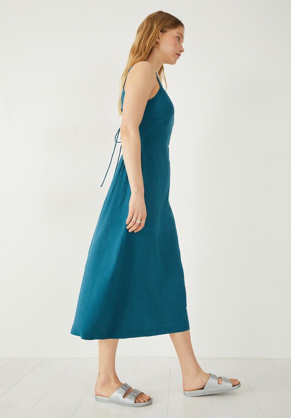 Macy Linen Midi Dress