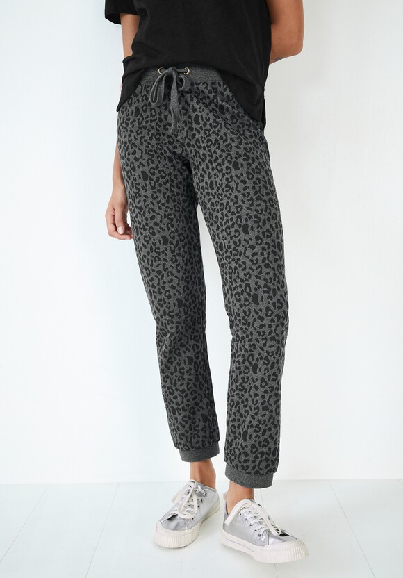 Enti Clothing Joggers Womens M Medium Sweatpants Pants Cheetah Animal Print
