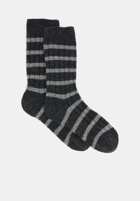 Wool Stripe Socks