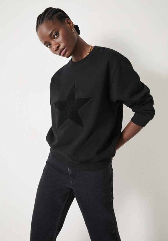 Simran Star Texture Sweatshirt