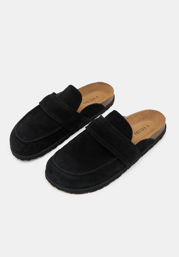 Pia Padded Suede Mules