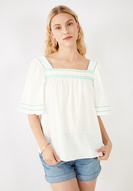 Abbie Embroidered Top