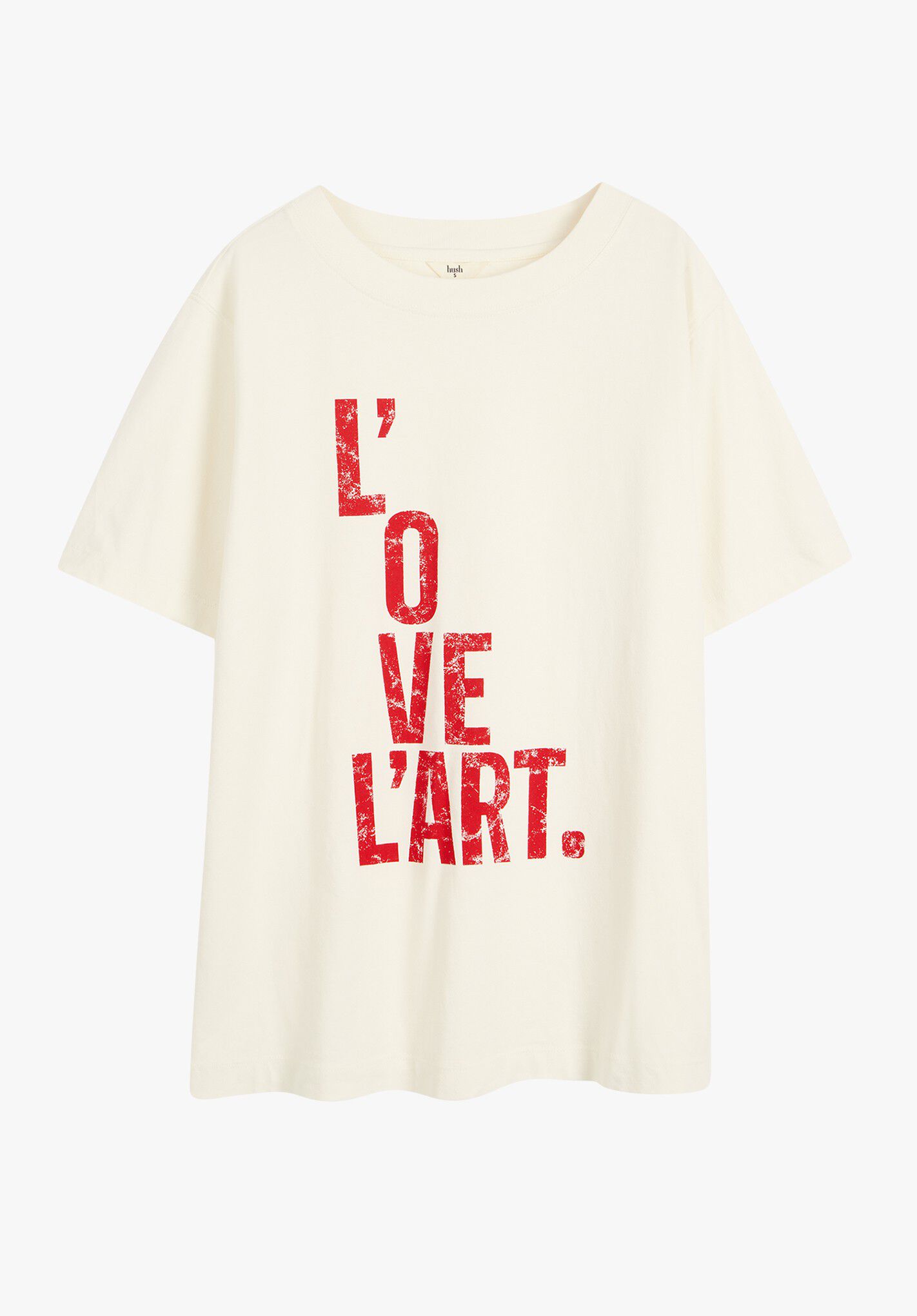 L'ove L'art T-Shirt | Ecru | hush