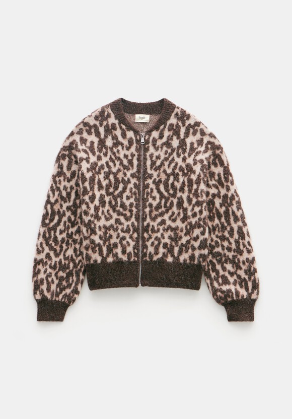 Susie Brushed Animal Bomber Jacket