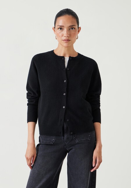 Daphne Cashmere Button Through Slim Cardigan