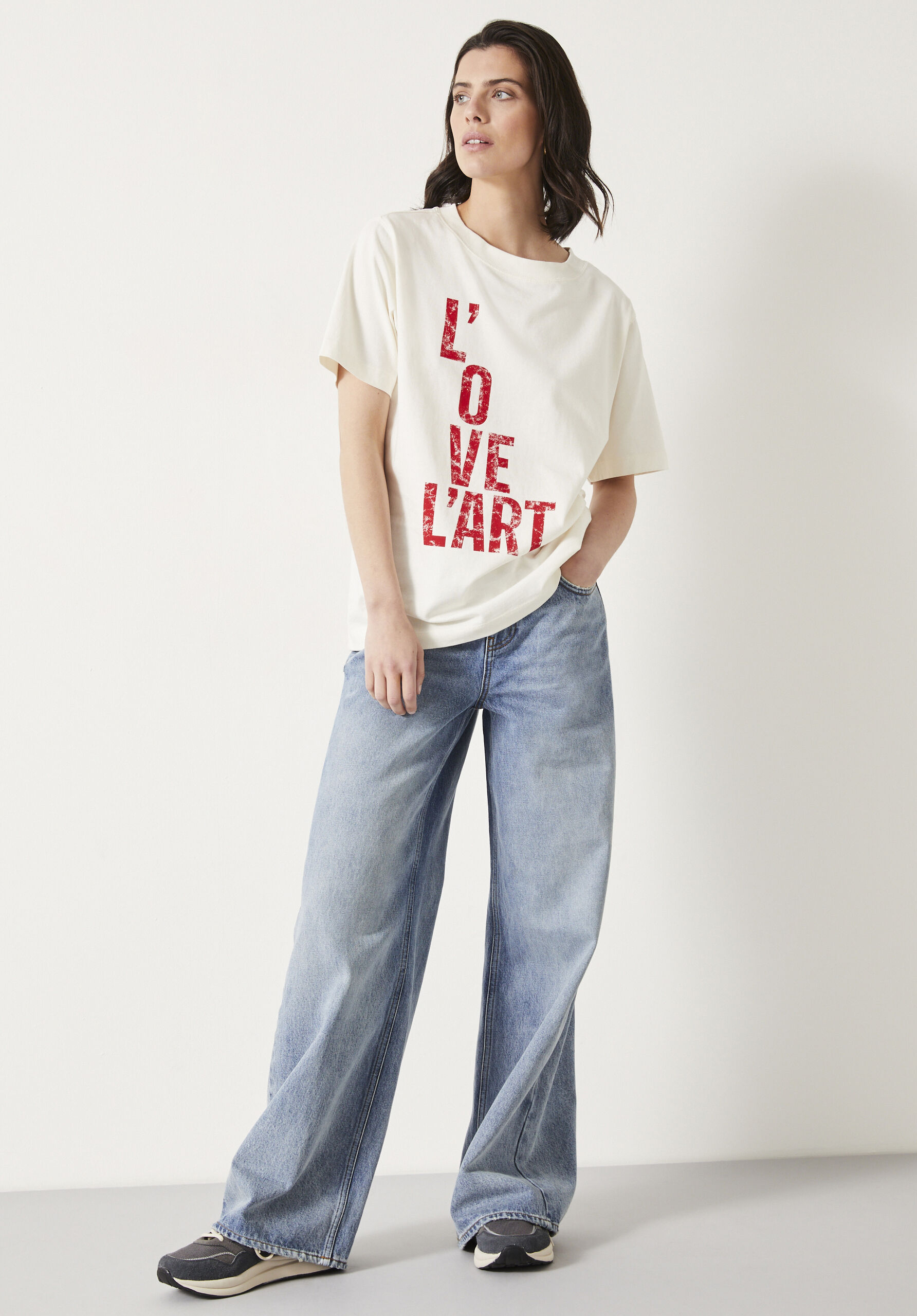 L'ove L'art T-Shirt | Ecru | hush