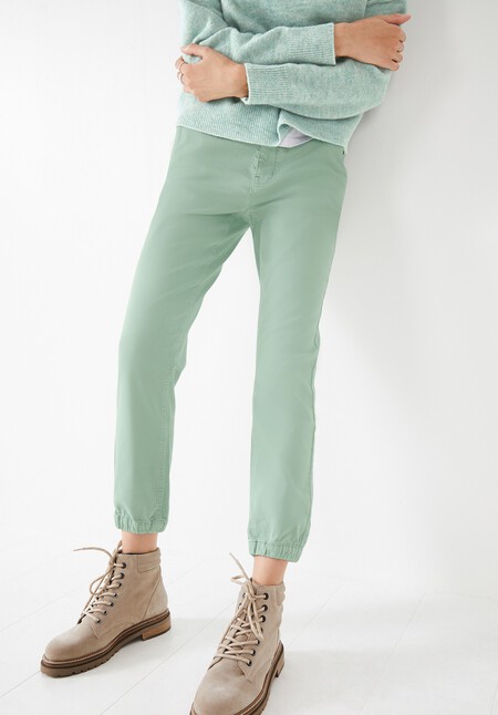 Stretch-Cotton Cuffed Chinos