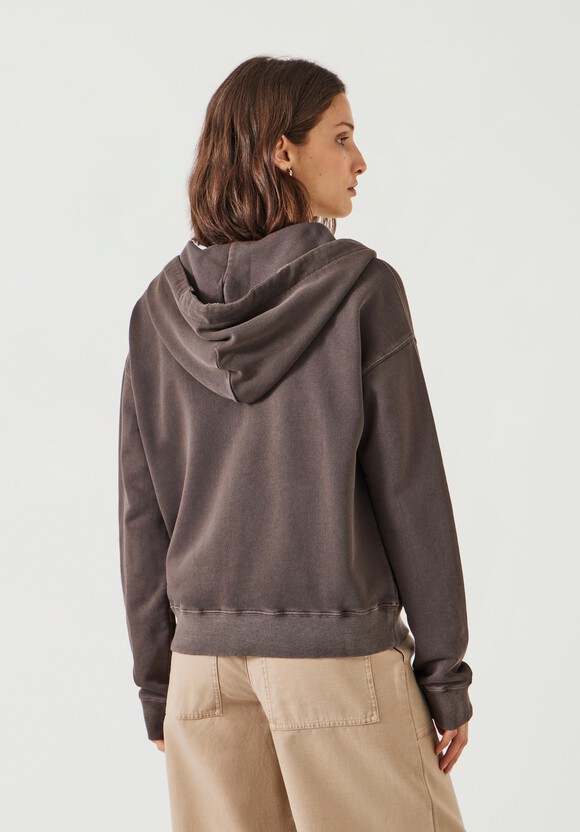 Dorian Cotton Zip Front Hoodie