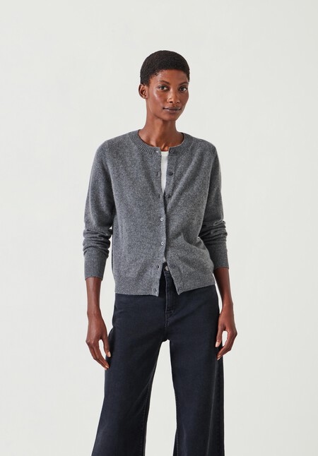 Daphne Cashmere Button Through Slim Cardigan