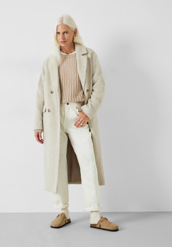 Scout Double Breasted Wool Coat