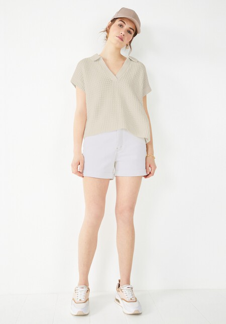 Trixie Textured Knitted Top