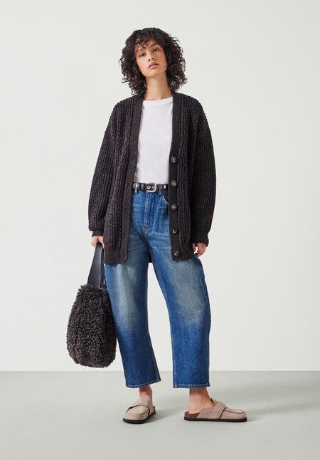 Peggy Oversized Wool Blend Cardigan