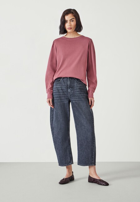 Emily Puff Sleeve Jersey Top