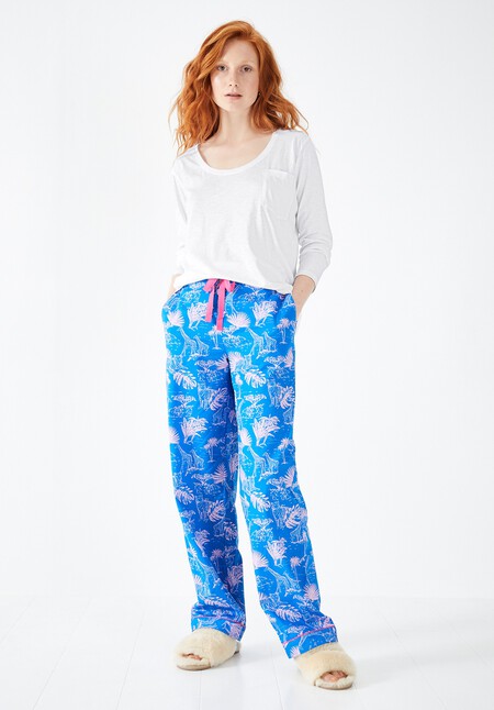 Isla Printed Cotton PJ Trousers