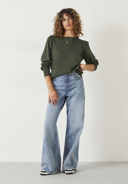 Emily Puff Sleeve Jersey Top