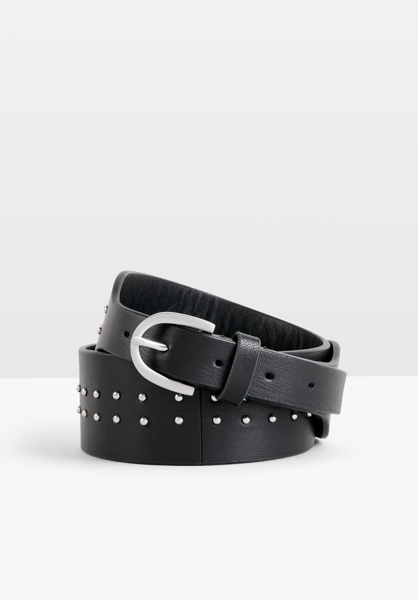 black studded waist belt