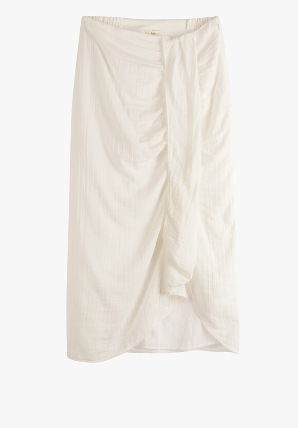 Sarong Cotton Midi Skirt